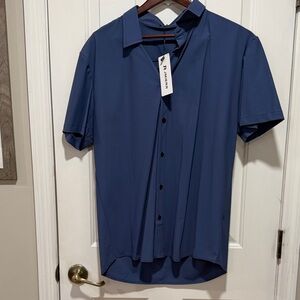 Stylish Navy Button-Down Shirt by 32 Degrees